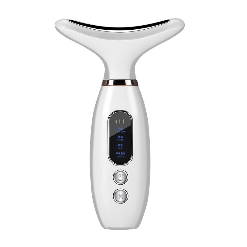Vibraglow™ Gesichtsmassagegerät mit Lichttherapie & Wärmewirkung - gegen Akne & unreine Haut