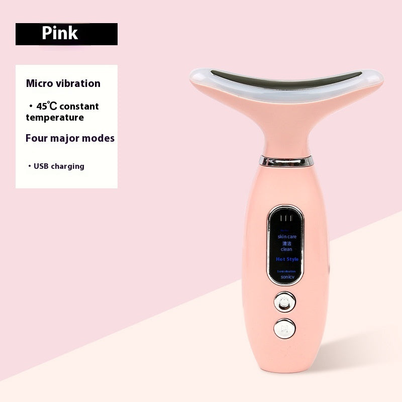 Vibraglow™ Gesichtsmassagegerät mit Lichttherapie & Wärmewirkung - gegen Akne & unreine Haut