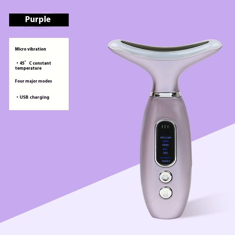 Vibraglow™ Gesichtsmassagegerät mit Lichttherapie & Wärmewirkung - gegen Akne & unreine Haut
