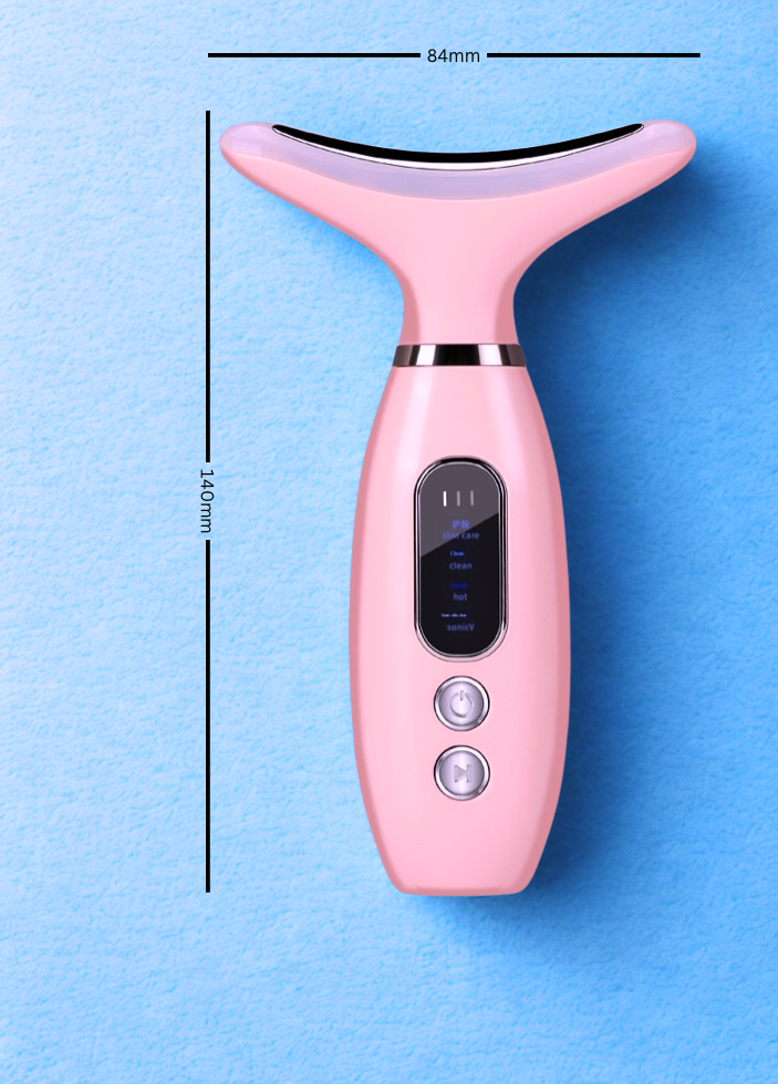 Vibraglow™ Gesichtsmassagegerät mit Lichttherapie & Wärmewirkung - gegen Akne & unreine Haut