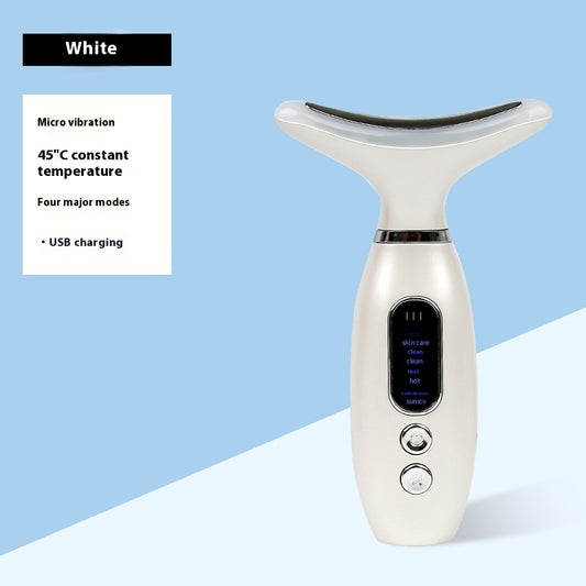 Vibraglow™ Gesichtsmassagegerät mit Lichttherapie & Wärmewirkung - gegen Akne & unreine Haut